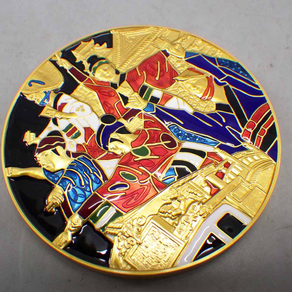 七宝章牌 日本の祭りシリーズ「よさこい祭り」純銀メダル 箱付き