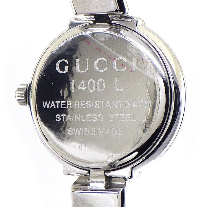 GUCCIグッチ GG文字盤 腕時計 レディースウォッチ シルバー 1400L