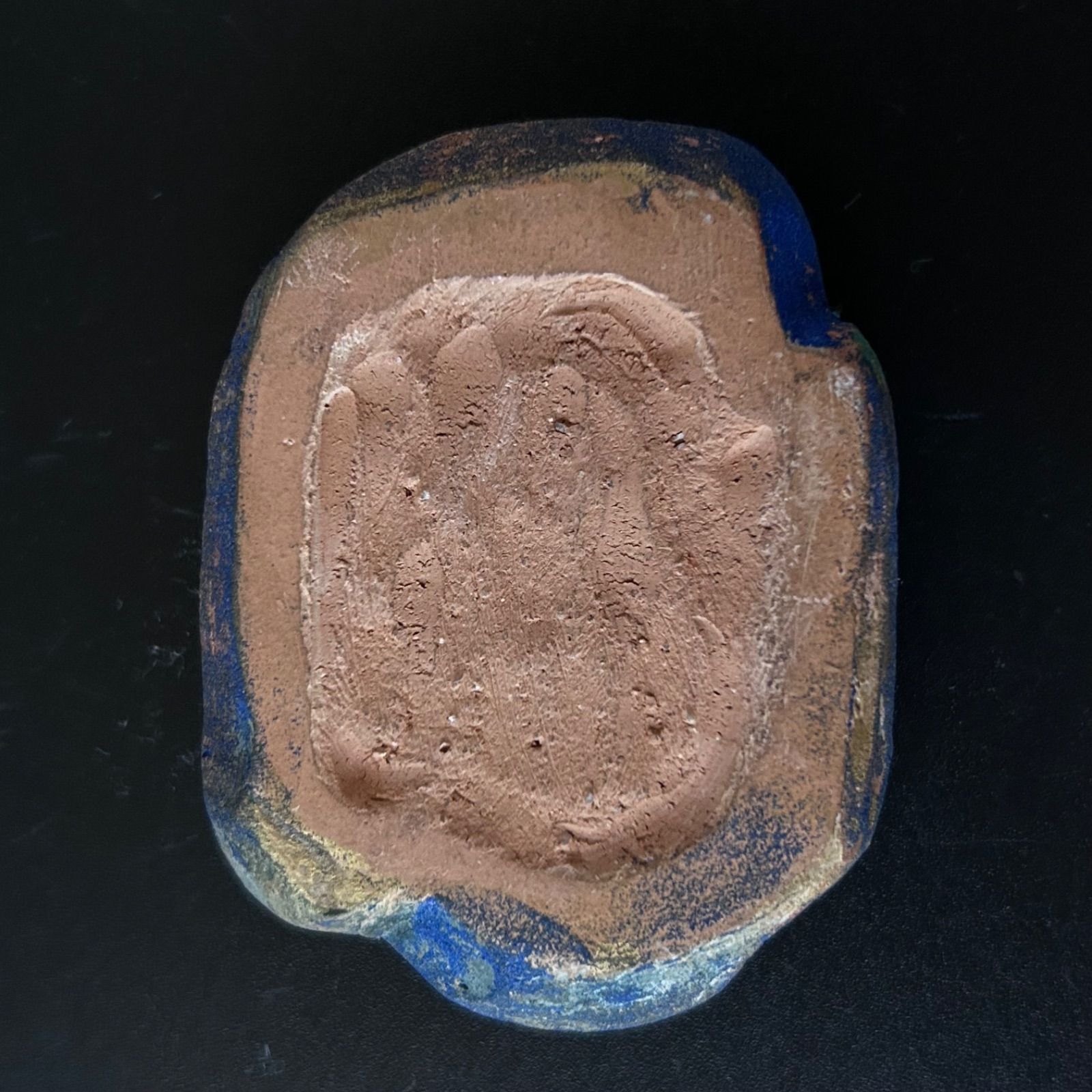 茶道具 さざれ石 香合 人形屋 大島嘉楽 共箱 古稀 伏見人形 祝事 茶会