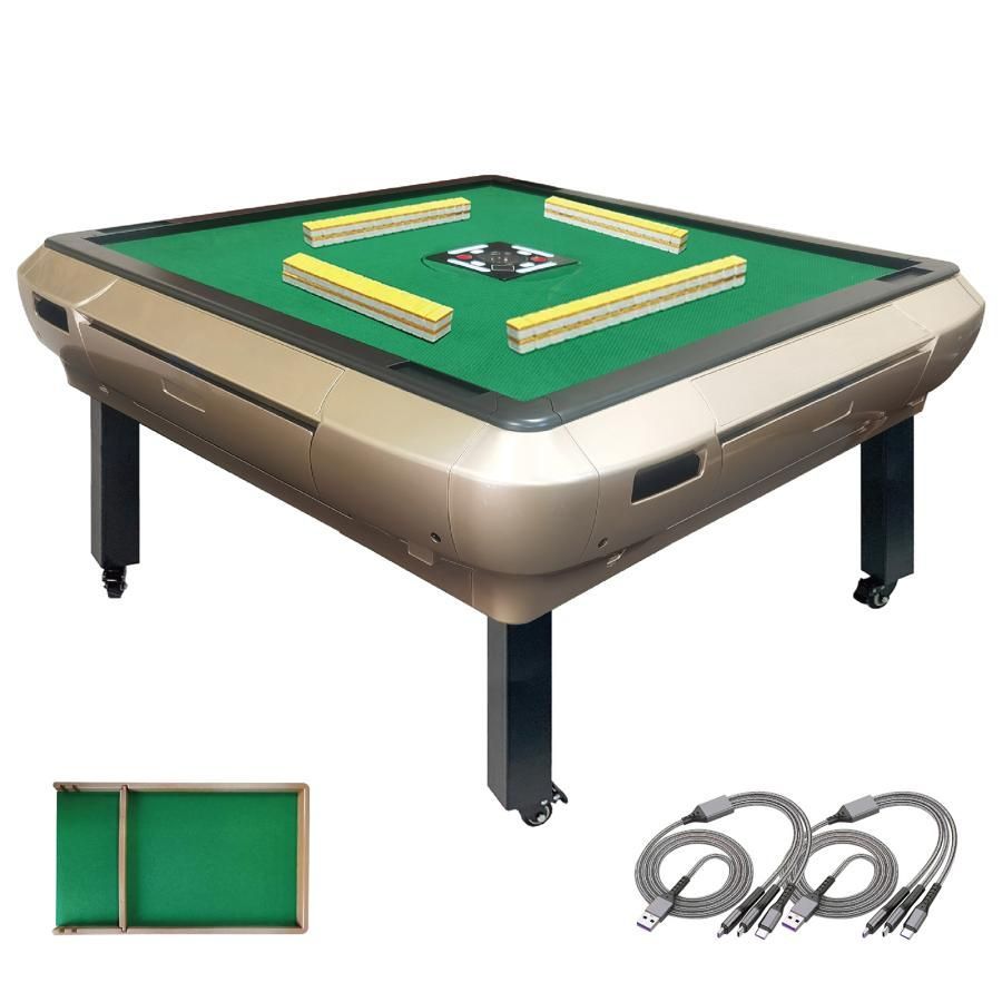 全自動麻雀卓 折りたたみ 麻雀卓 ガラス製脚 28mm ゴールド 2123 全