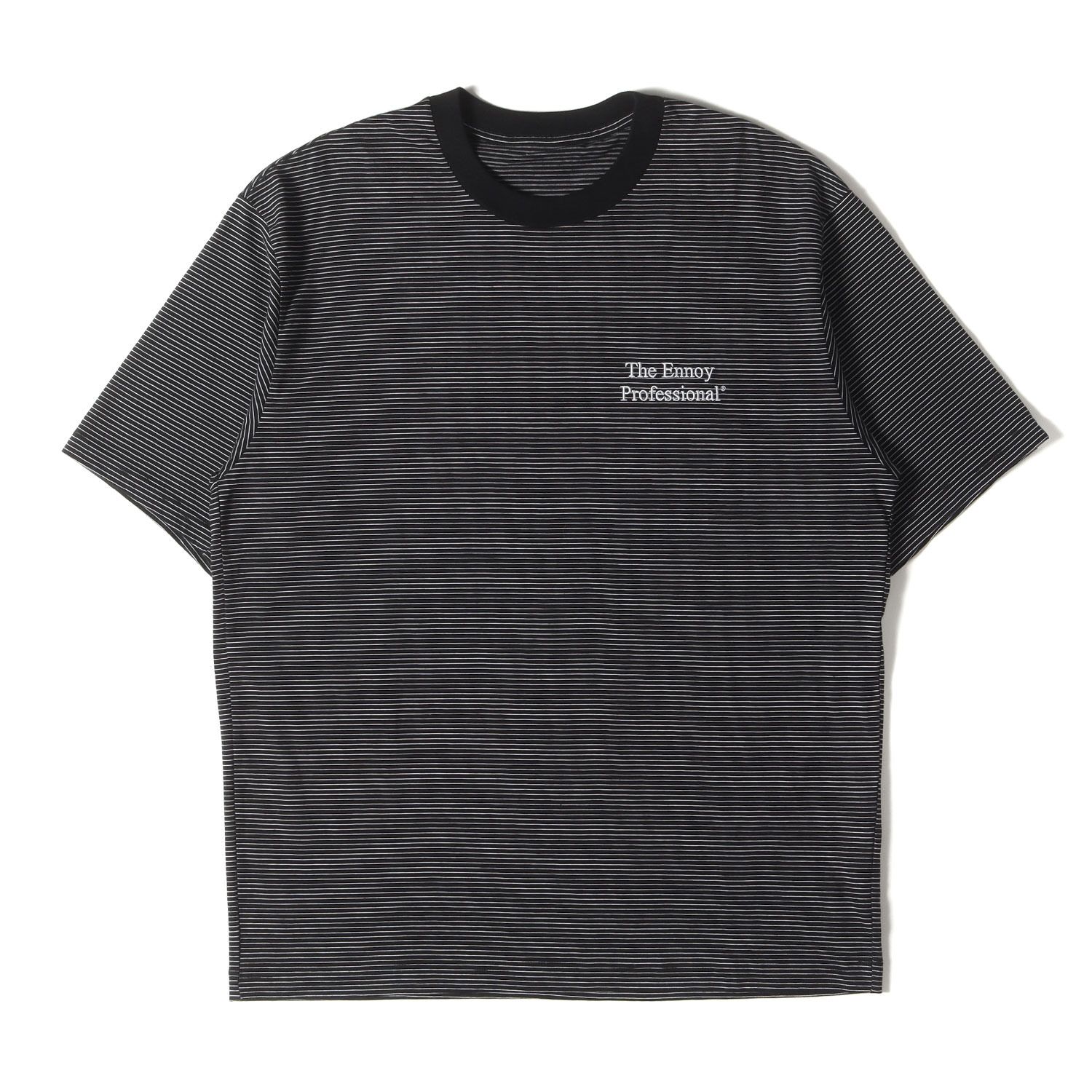 ennoy Tシャツ エンノイ 1ldk 黒x黒 black 胸ロゴ Lサイズ