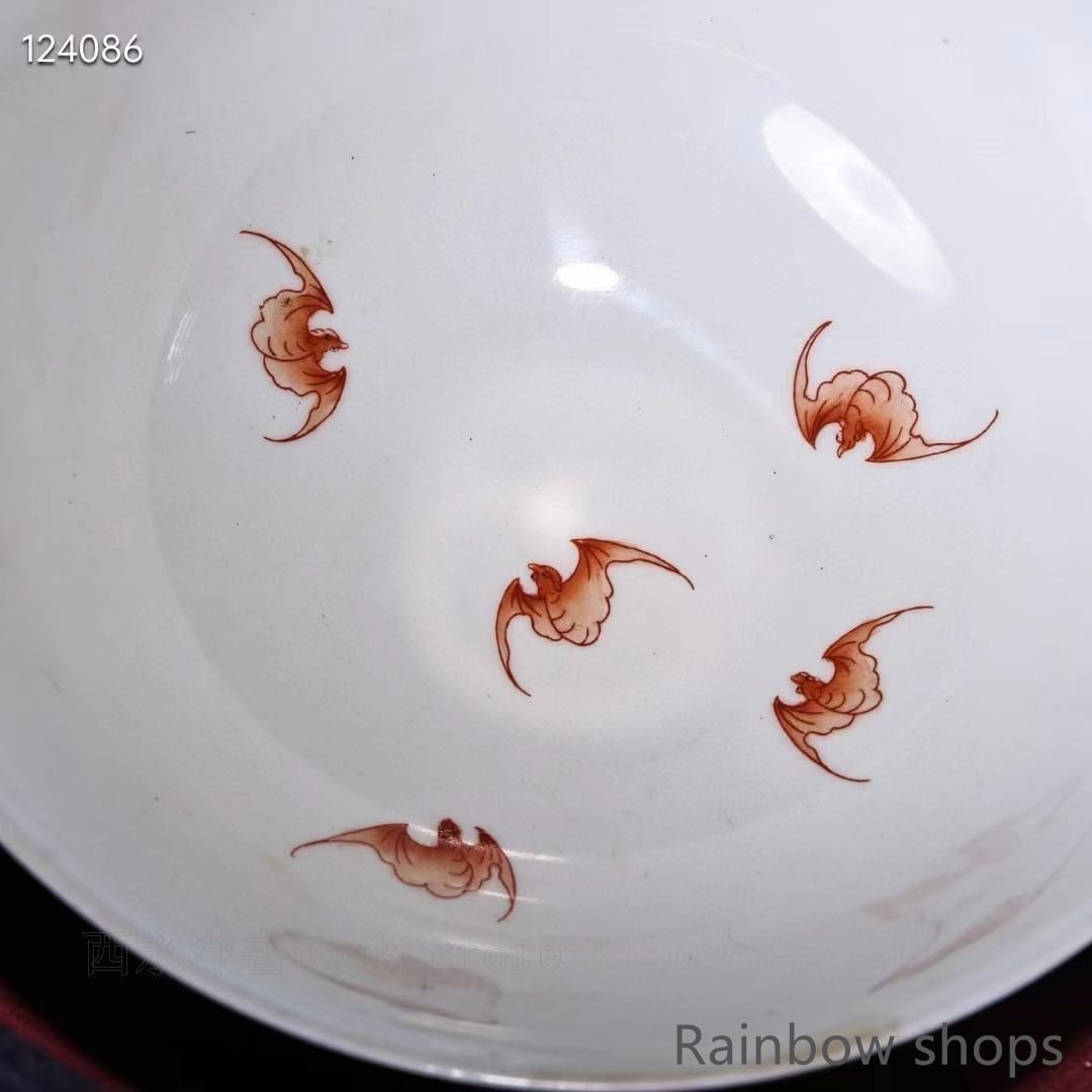 大正レトロ 赤膚焼(あかはだやき)水指 未使用 大正レトロ 赤膚焼(あか