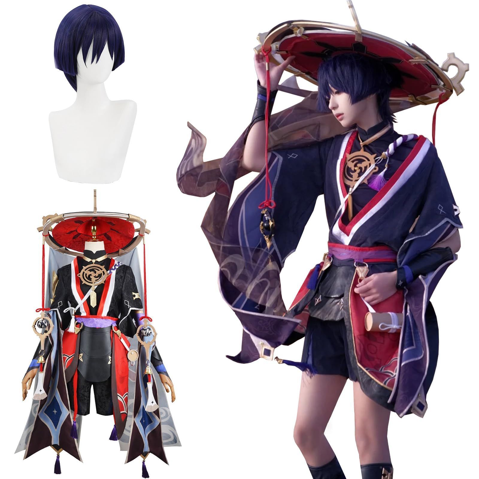 三分妄想 原神 コスプレ スカラマシュ 傾奇者 散兵少年 神意PV 衣装