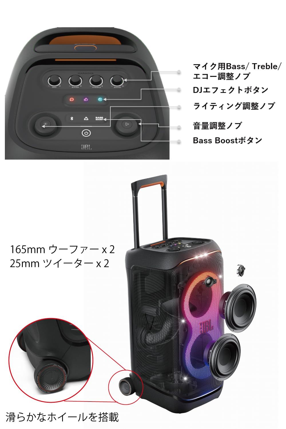 ソニー ワイヤレスポータブルスピーカー SRS-XB33 最高 : 防水/防塵/防