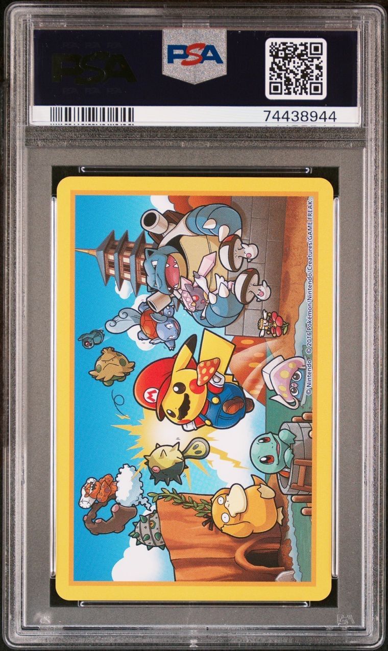 PSA10ポケモン × 任天堂 2016年 マリオピカチュウ トランプ ハート3 PSA10