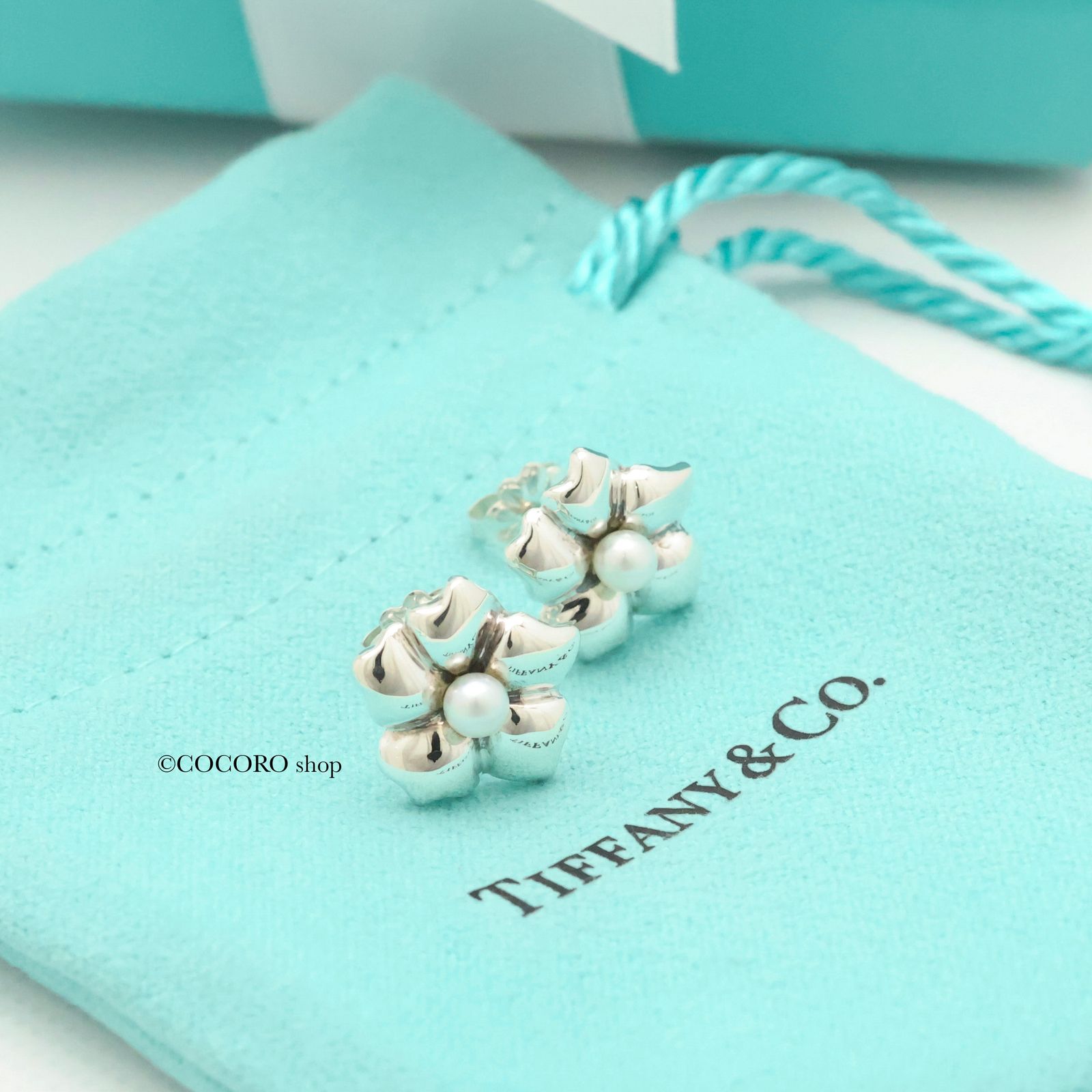 ティファニー TIFFANY&Co. ピアス フラワーパール シルバー925