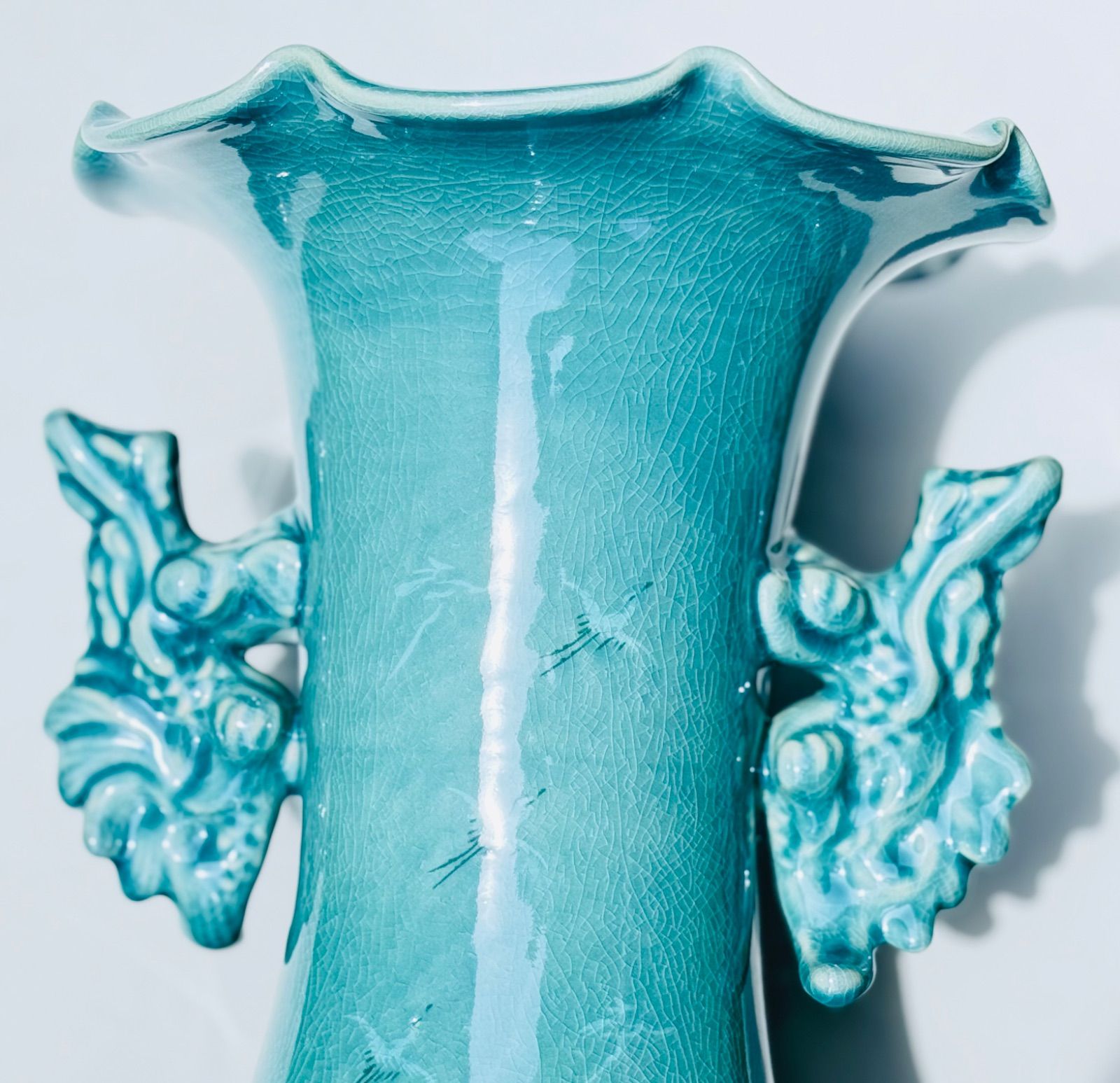 ♥値下げ！♥中国 青磁 花瓶 参考品 骨董 古玩 ♥値下げ！♥中国 青磁