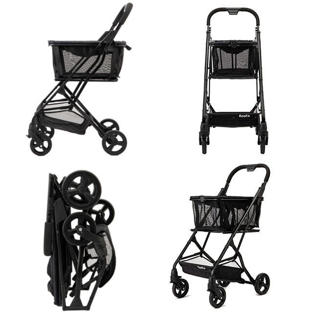 中古品】ショッピングカート Ecoca エコカ ブラック クラシック