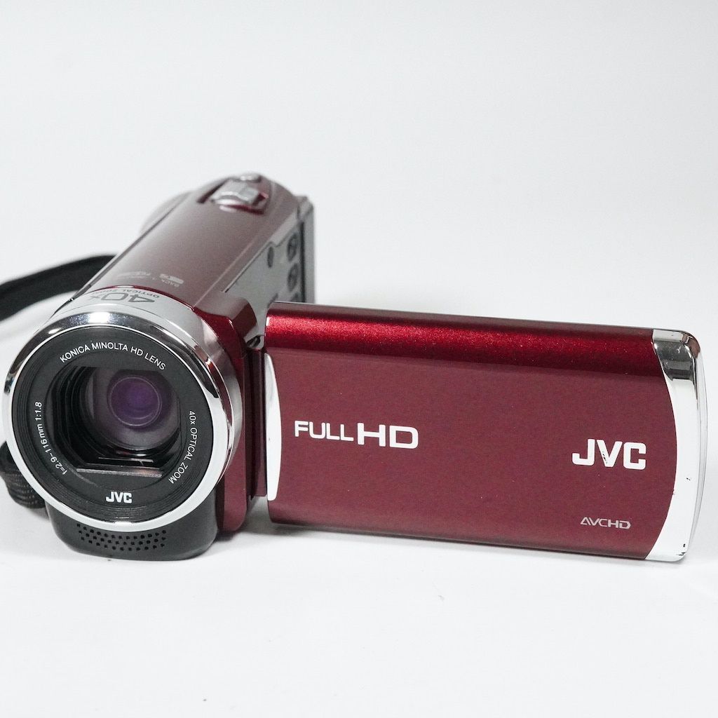 JVC Victor Everio GZ-E117-R オンライン レッド 動作OK 返金保証
