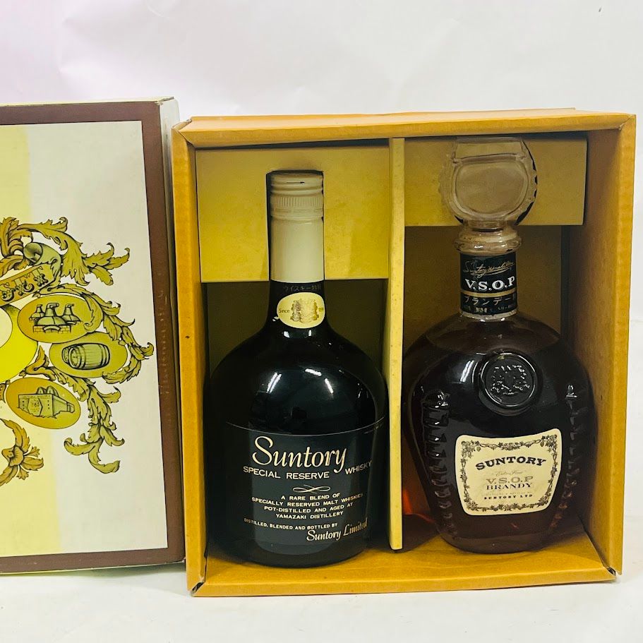 未開栓現行サントリーオールドとリザーブ2本ずつ計4本セット SUNTORY