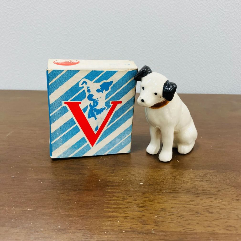 ビクター犬ニッパーの陶器置物 3体セット