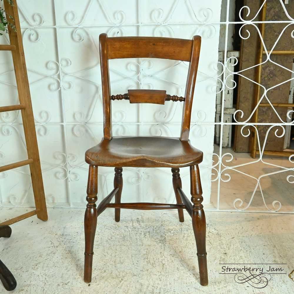 2脚☆刻印アリ】フランス アンティークチェア ダイニングチェア 2脚