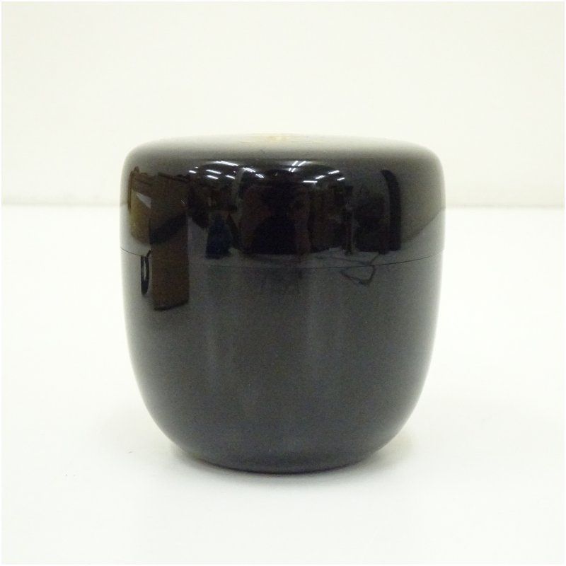 岡本漆専堂造 菊薫大棗（八幡宗豊花押有）（共箱）