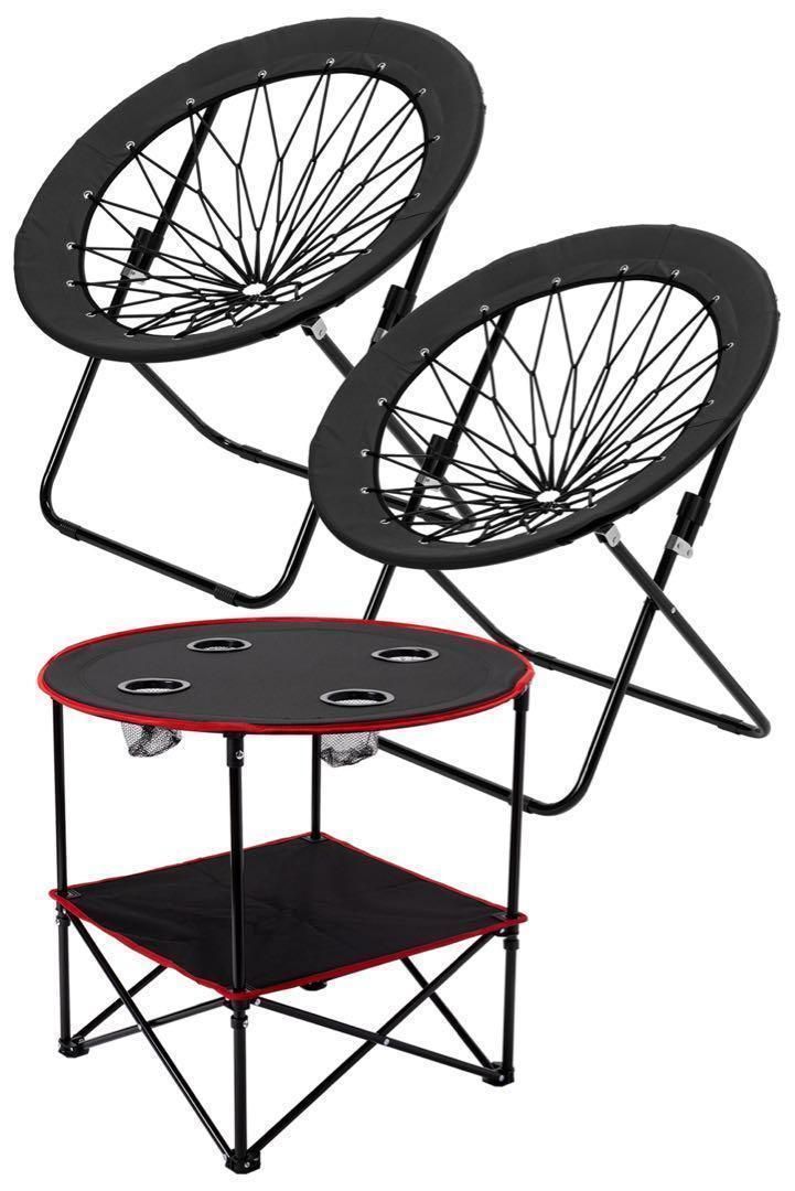 ハンモックチェア テーブル3点セット ブラック クリアランス 無重力