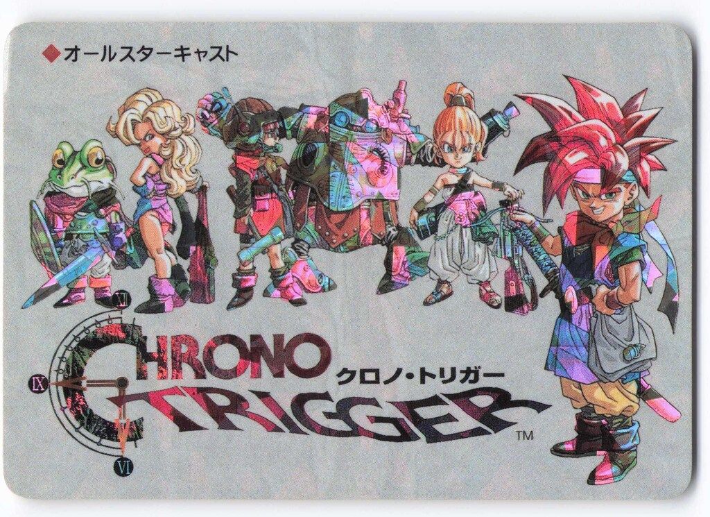 クロノ・トリガー SFC予約特典カード ◇オールスターキャスト SQUARE