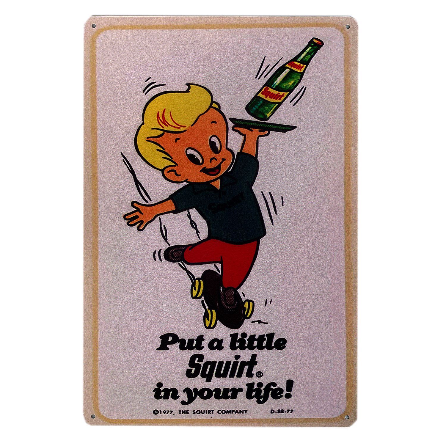 Squirt スクワート】ヴィンテージ両面プラスチック製看板 Squirt