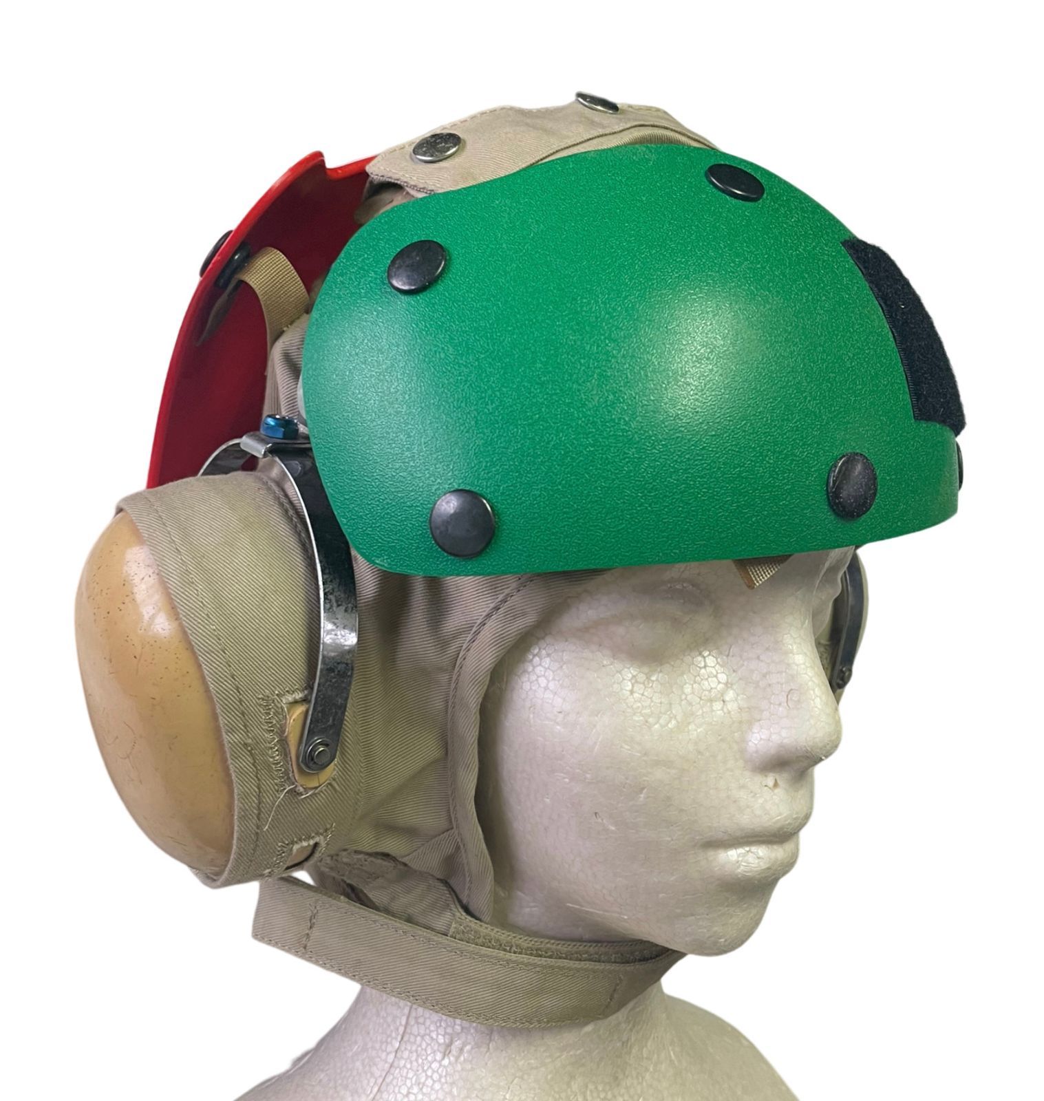 フライトデッキクルー・防音ヘルメット レッド・グリーン 7-1/2 - メルカリ