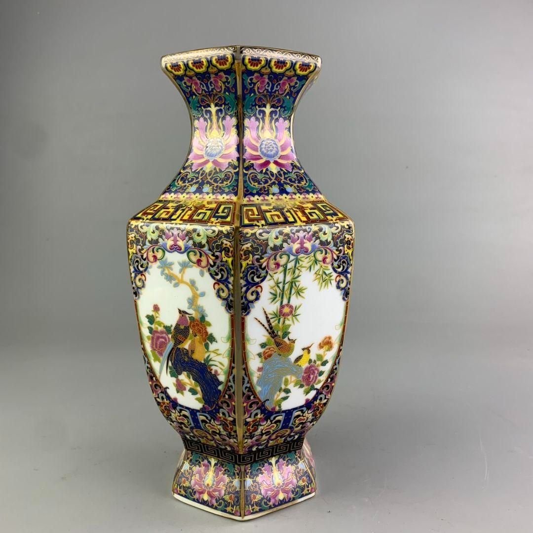 龍鳳茶筒 工芸品 陶磁器 装飾品 花瓶 花器 美品 美術品 置物 陶芸 龍鳳