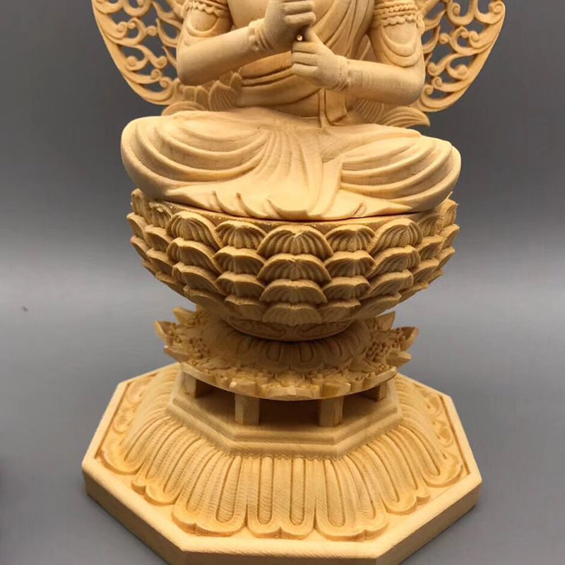 極上 置物 彫刻 セール中 細密極上 彩色 日蓮大聖人坐像 手彫り木彫り20万