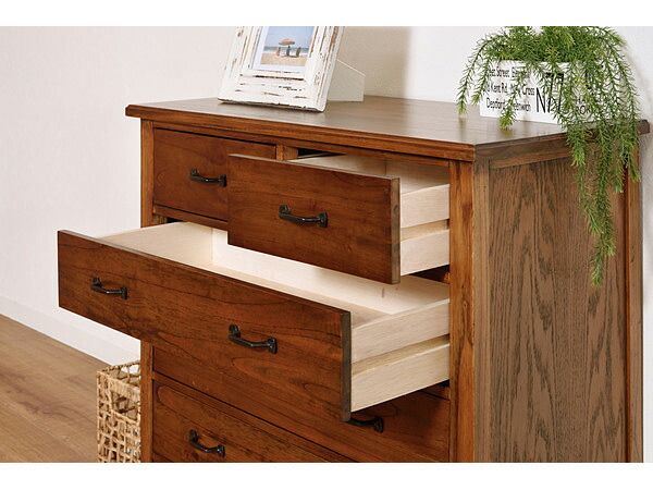 東谷 ティンバー チェスト ブラウン W80×D40×H75 PM-307 完成品 棚