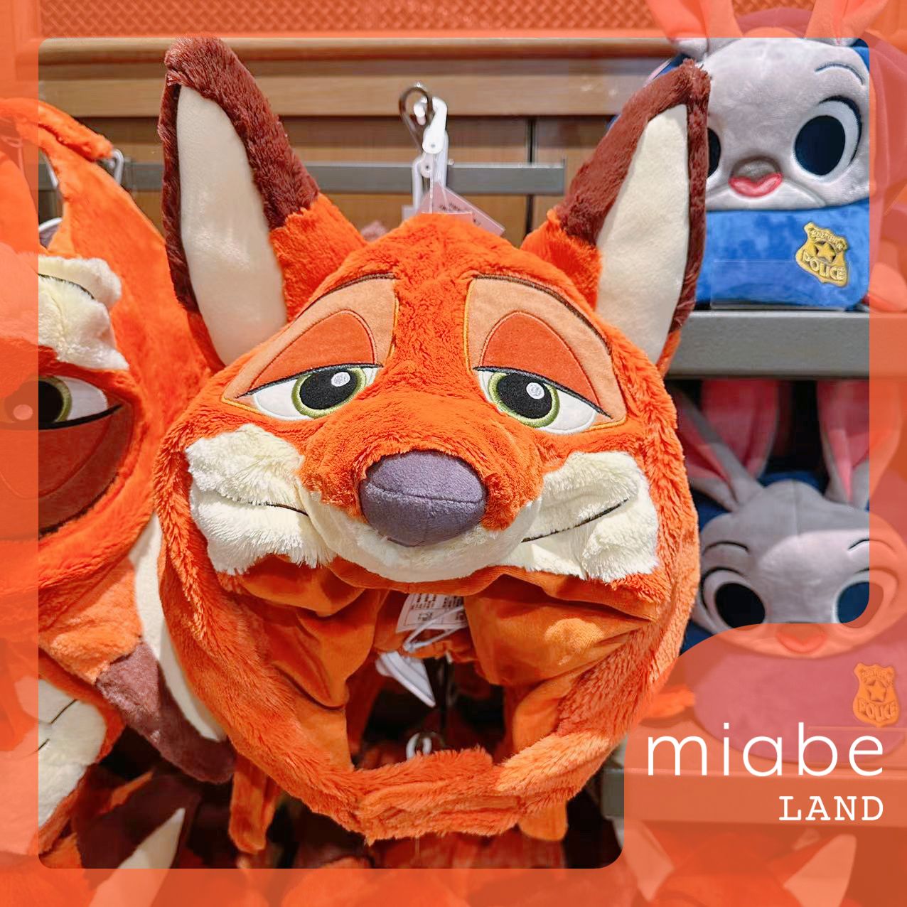 上海ディズニー新作 ズードピア ニック耳付きニット帽子 即日発送 上海