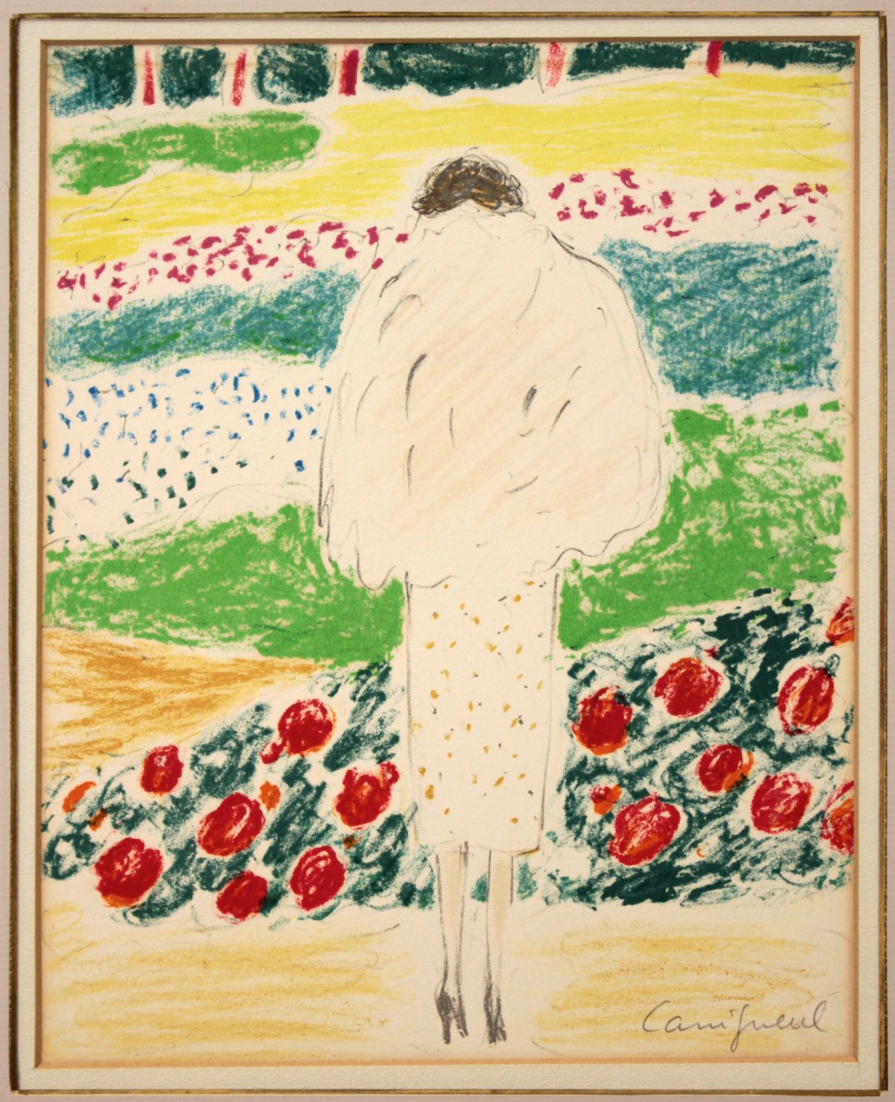 ジャン＝ピエール・カシニョール 「公園（PARC）」 リトグラフ 版画 絵画