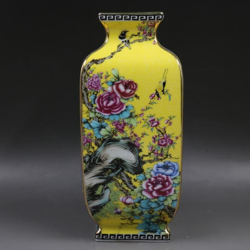 清乾隆粉彩蒔金蓮花蓋缶 景徳鎮 陶磁器 装飾品 工芸品 美術品 置物 清