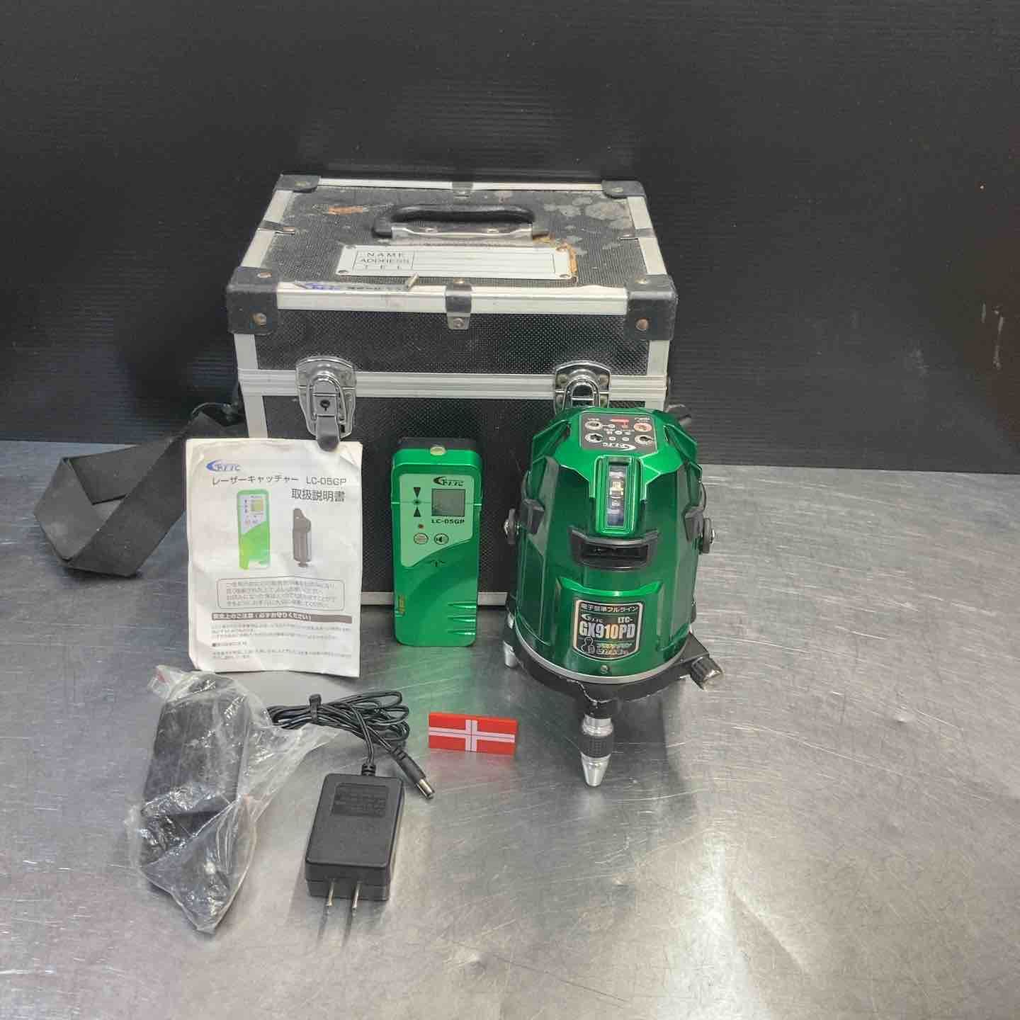 中古品】 テクノ販売(LTC) グリーンレーザー墨出し器 GX910PD 受光器