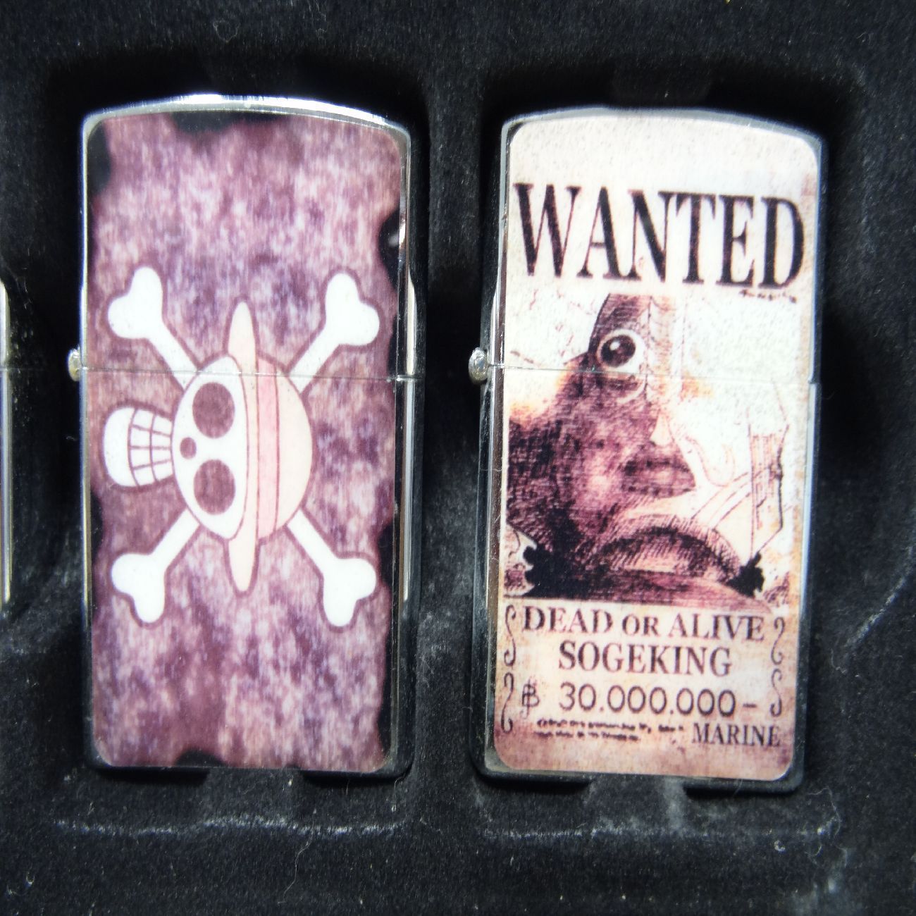 ワンピースONE PIECEレーザー彫刻ZIPPO風オイルライターセット