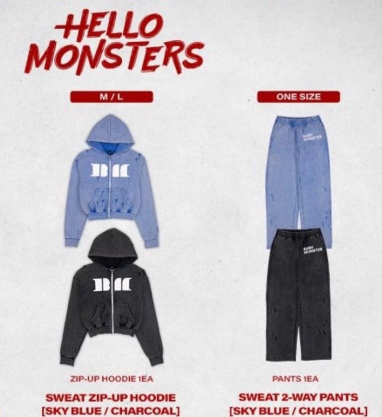 ジップフーディー BLACK（M～XL） | BABYMONSTER ONLINE SHOP