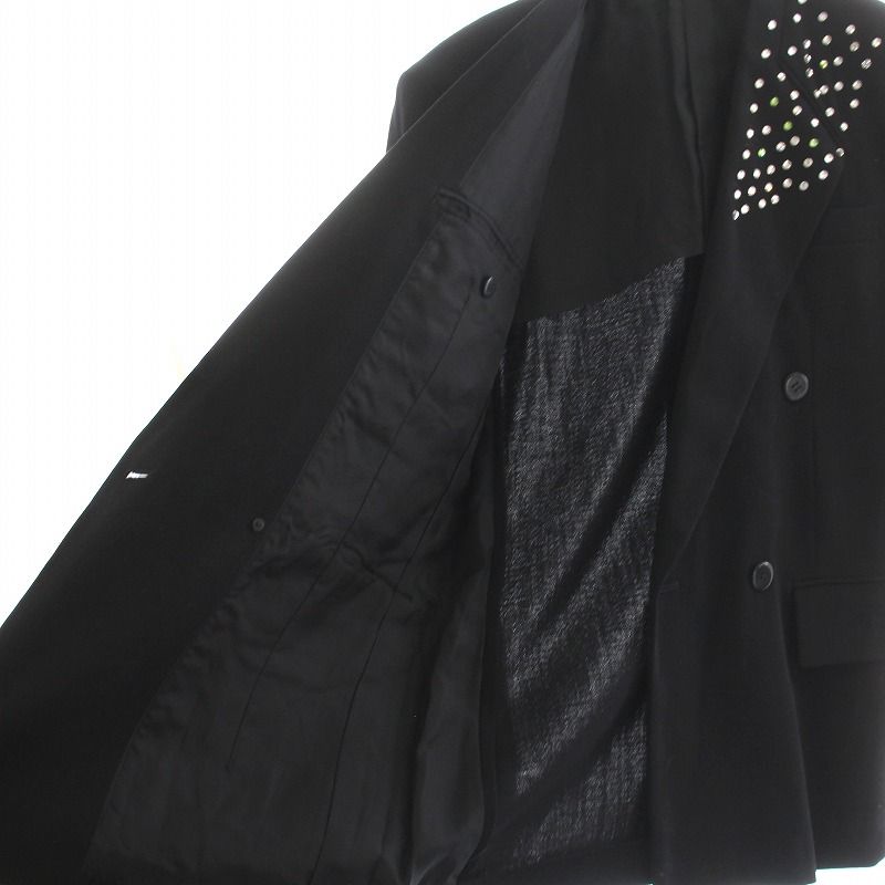 ルナマティーノ LUNA MATTINO テーラードジャケット ノーカラー ダブル