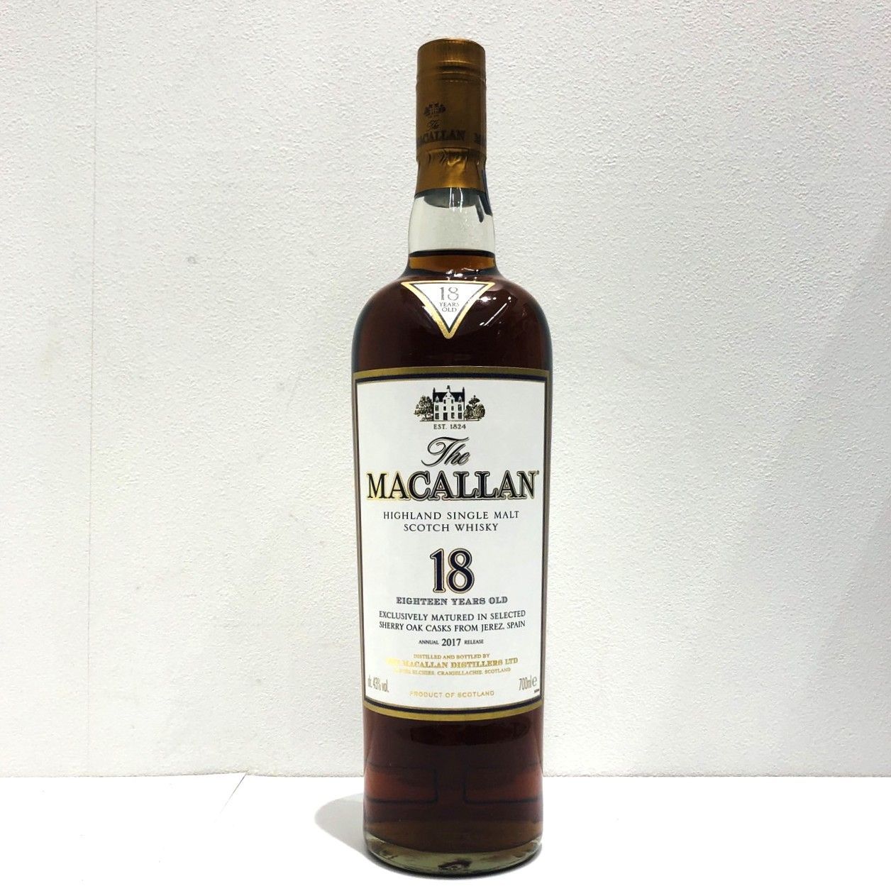 未開栓】マッカラン18年 「2017年」 箱付 700ml Macallan