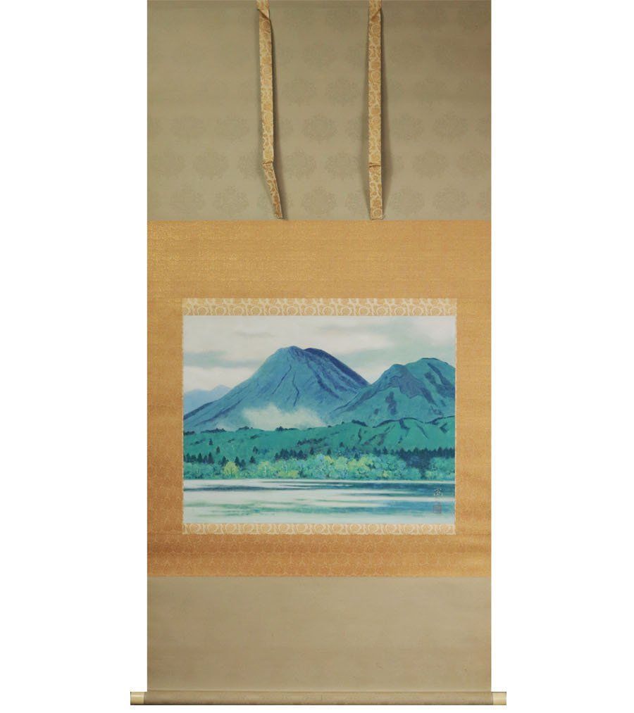 松田正平作品 黄薔薇 水彩 色紙 額縁付き チクタクヒーカ] 松田正平