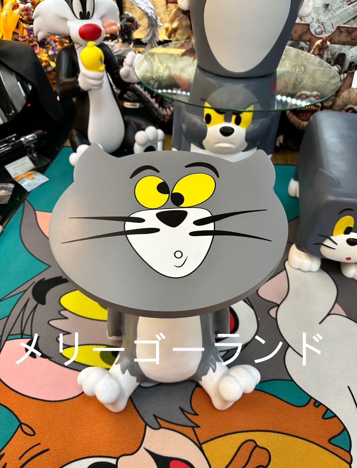 トムとジェリー TOM and JERRY トム サイドテーブル 40cm