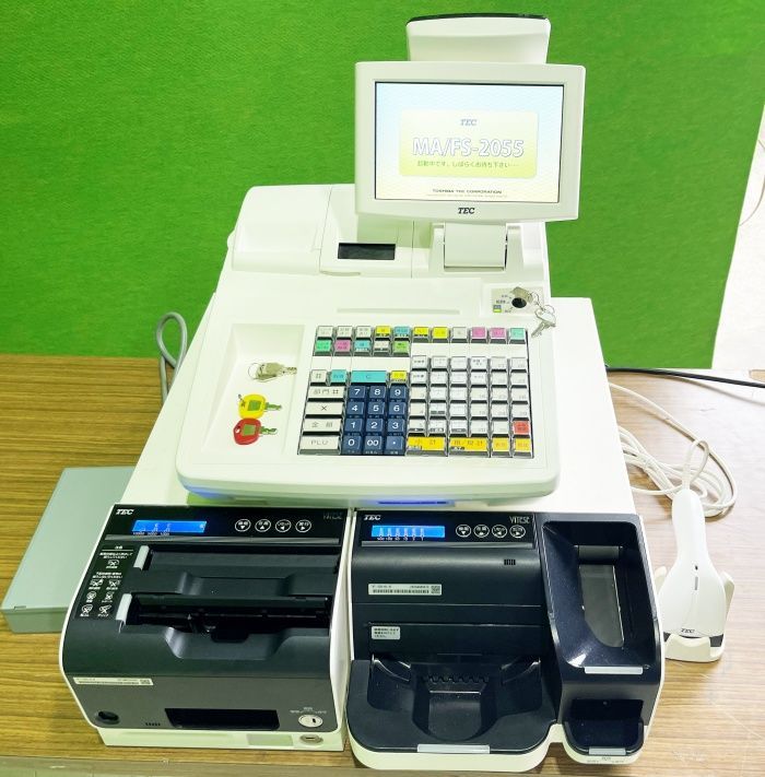 新紙幣対応 自動精算機 自動釣銭機 東芝テック POS ターミナル