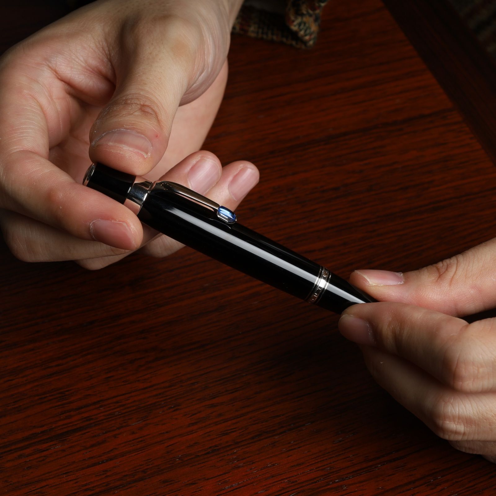 MONTBLANC モンブラン ボエム ツイスト式 ブルージェムストーン 美品