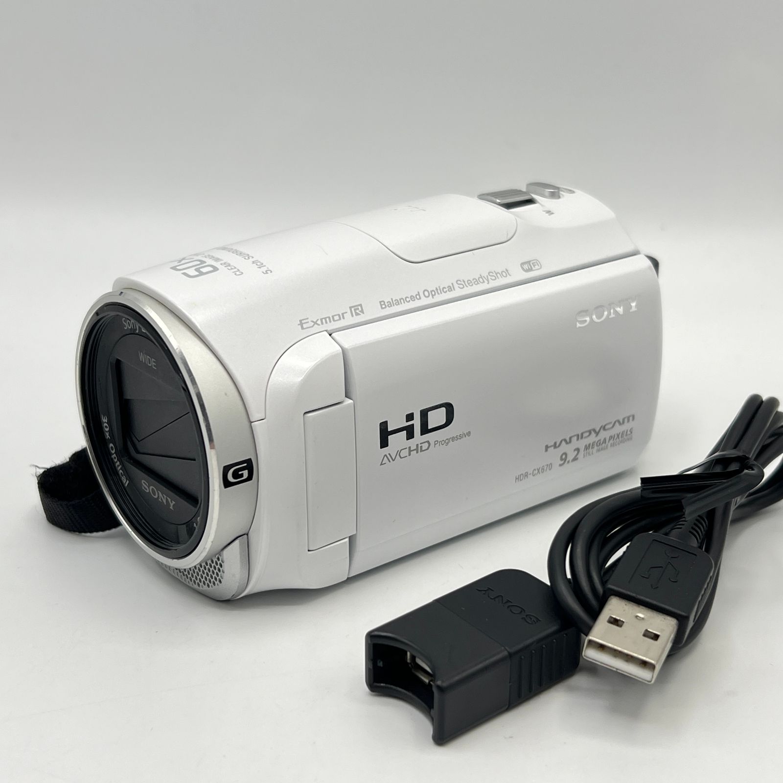 SONY HDR-CX670 ビデオカメラ ホワイト SONY HDR-CX670 オークション