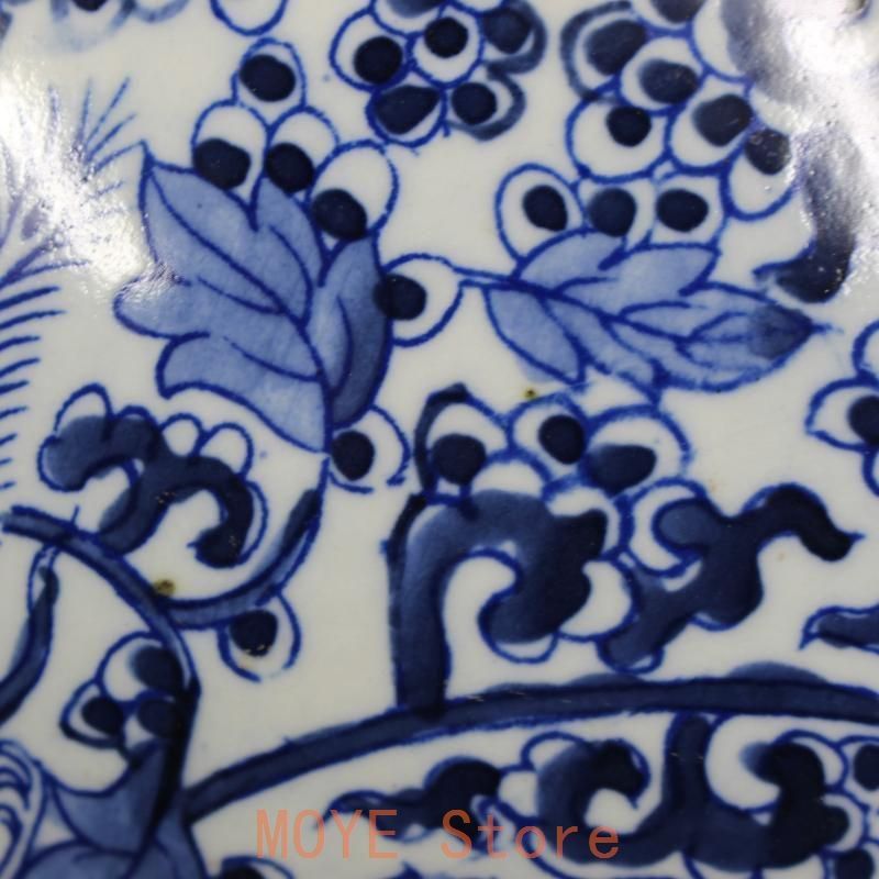 清康煕青花を着て鳳紋将軍缶 景徳鎮 陶磁器 装飾品 現代工芸品 美術品