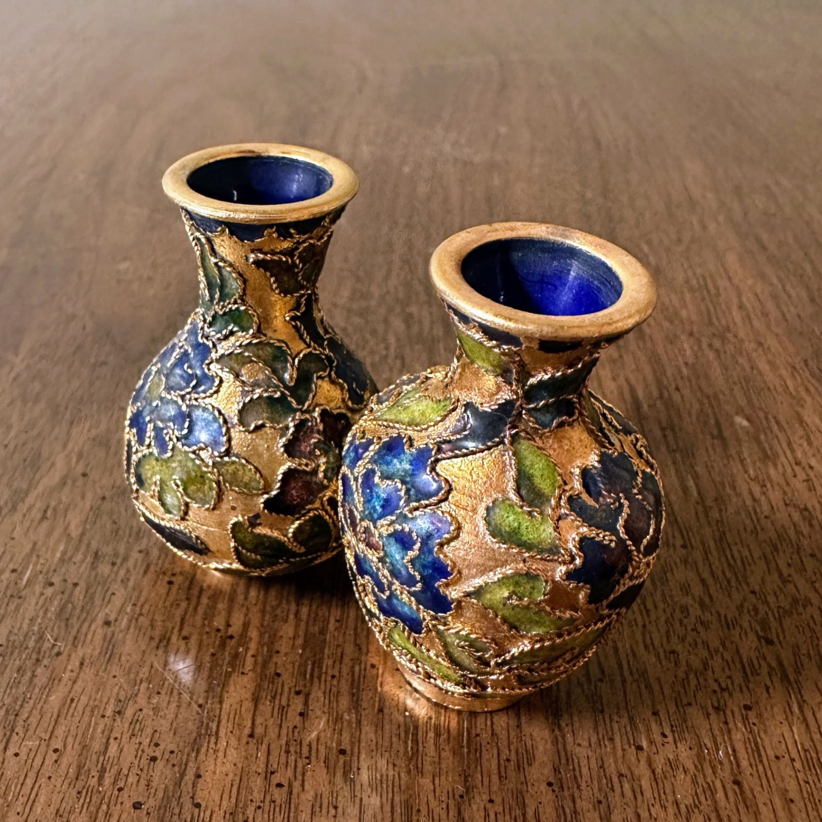 アンティーク 真鍮製 ツボ 壺 花器 器 ハンドメイド インテリア インド