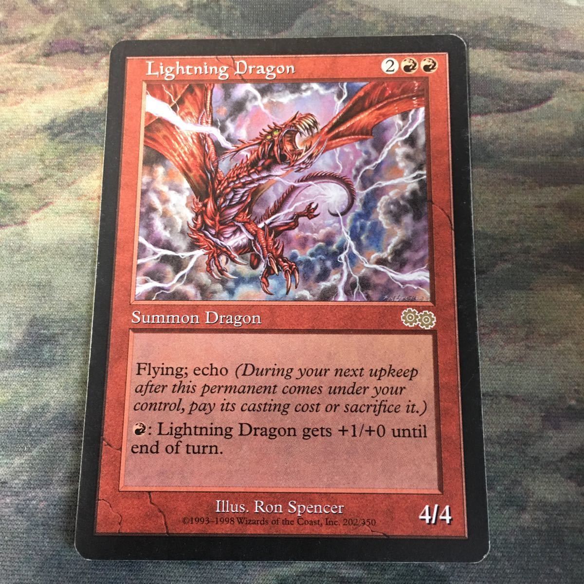 MTG 稲妻のドラゴン Lightning Dragon foil エラー？稲妻のドラゴン