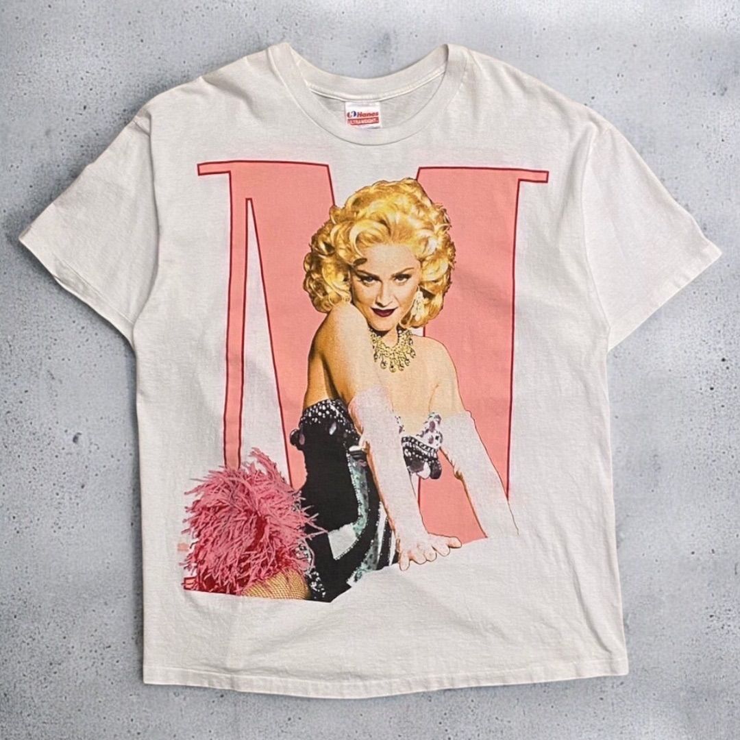 マドンナ Tシャツ Hanes Lサイズ 100%コットン 【公式通販】