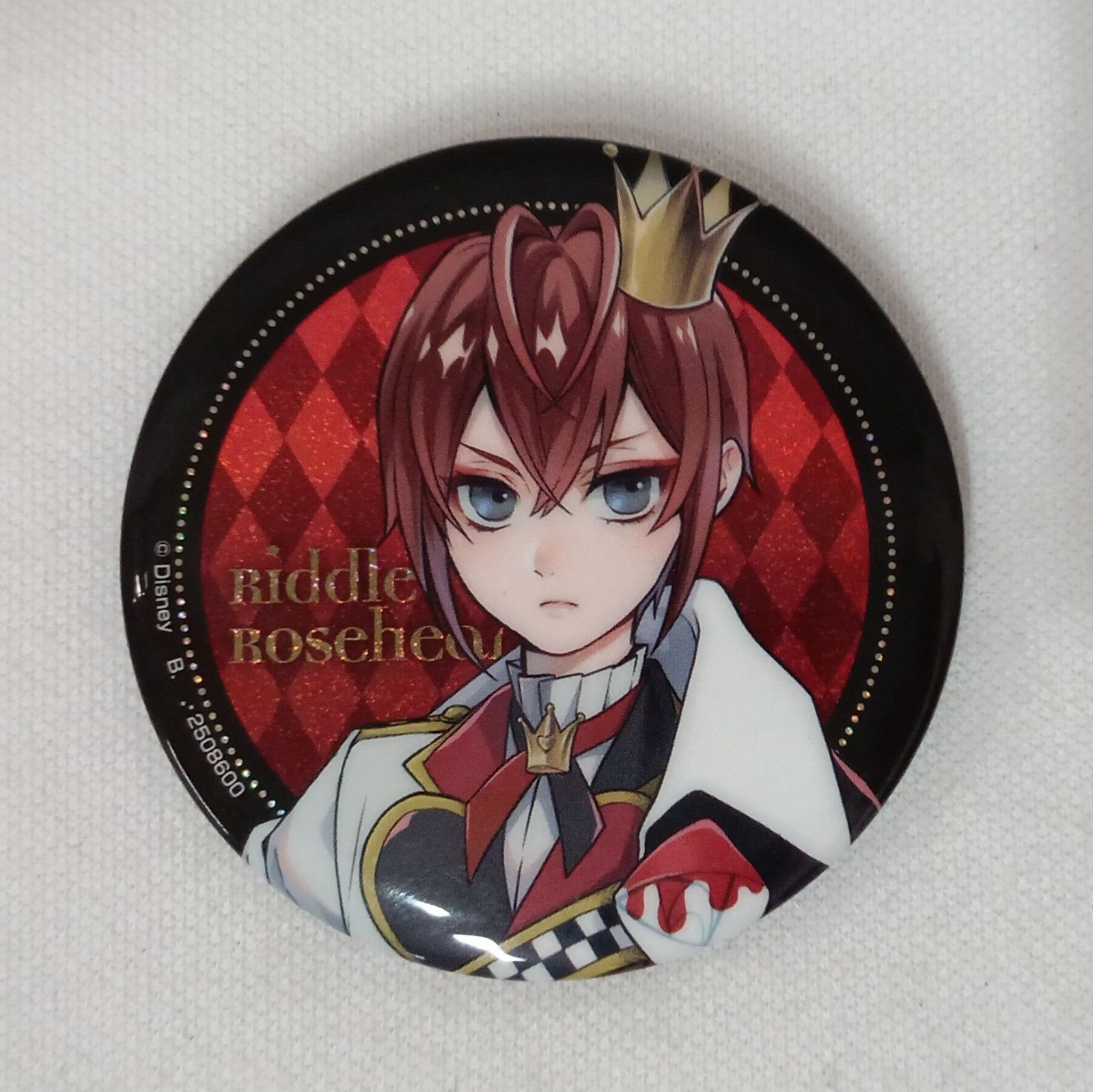 リドル ローズハート 缶バッジ ブレイジングジュエル ツイステ Disney