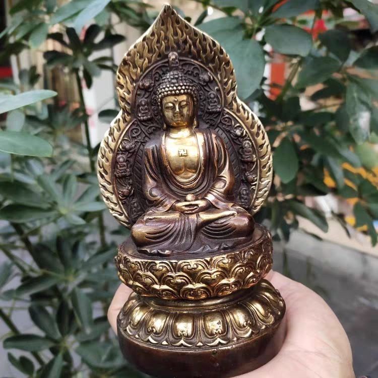 鉄器 鉄仏 大日如来仏像 鎮宅辟邪 開運風水 招財 置物 工芸品