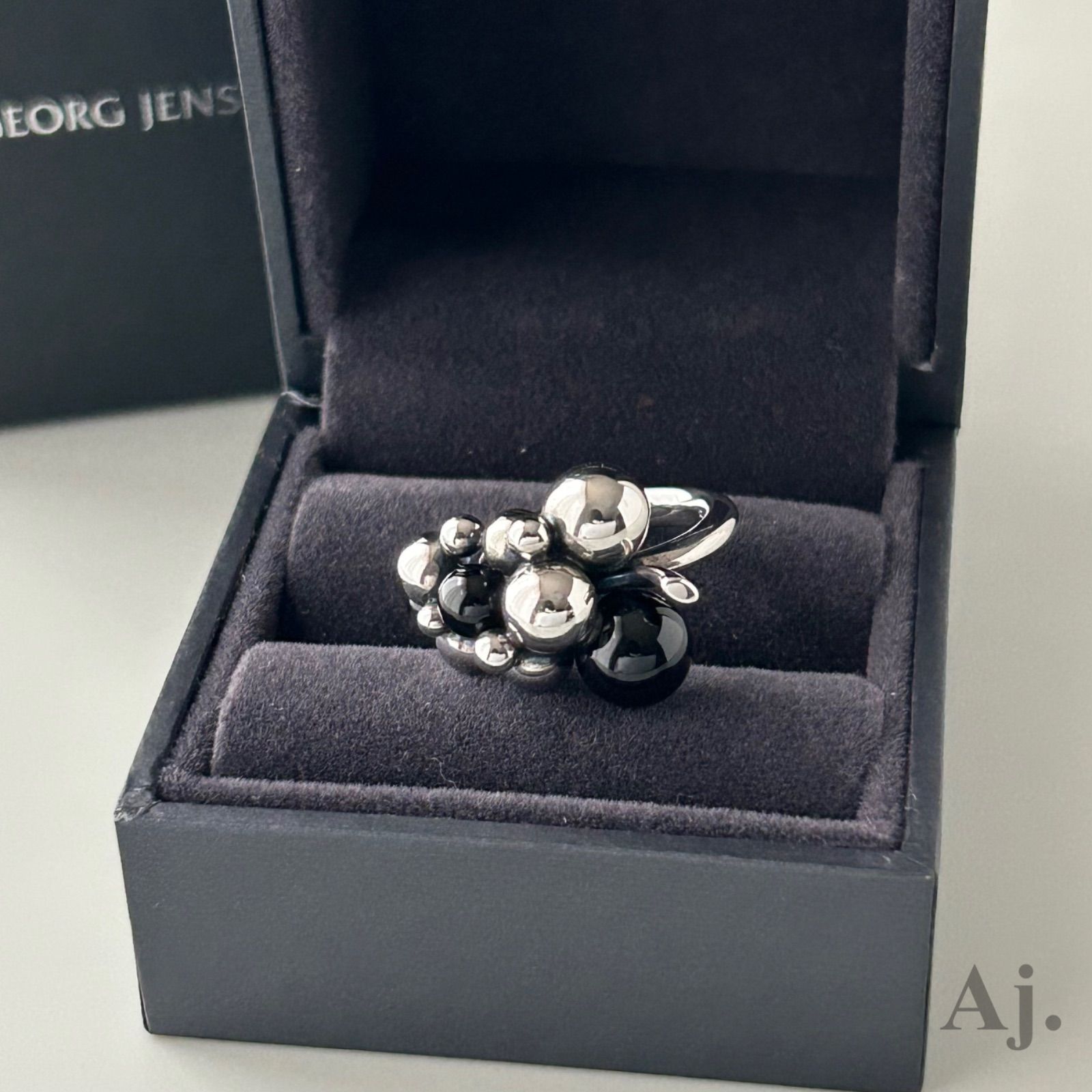 ジョージジェンセン リング 指輪 ムーンライトグレープ オニキス AG925