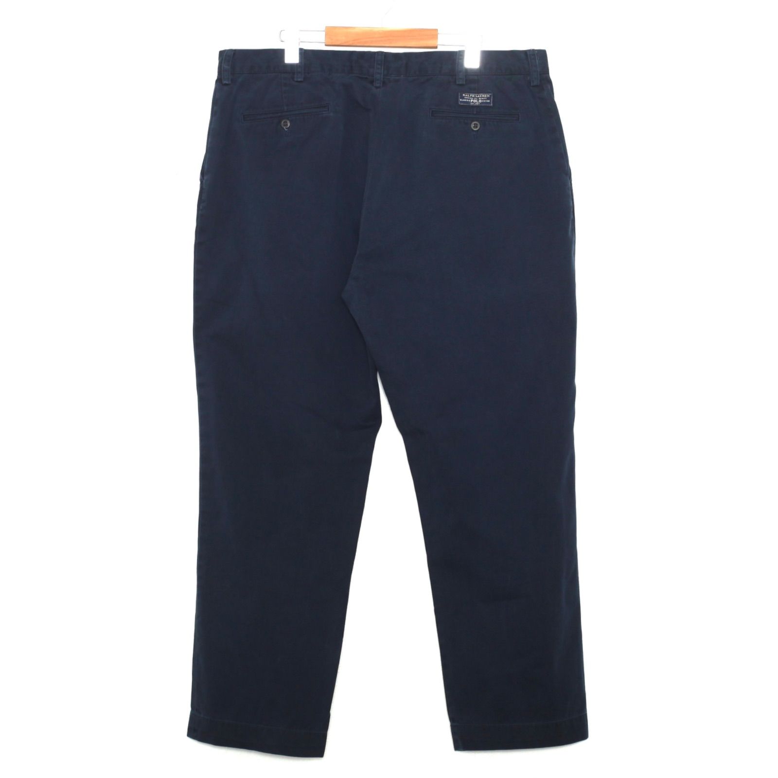 90s ポロラルフローレン ポロチノ チノパン USA製 ネイビー W40 古着