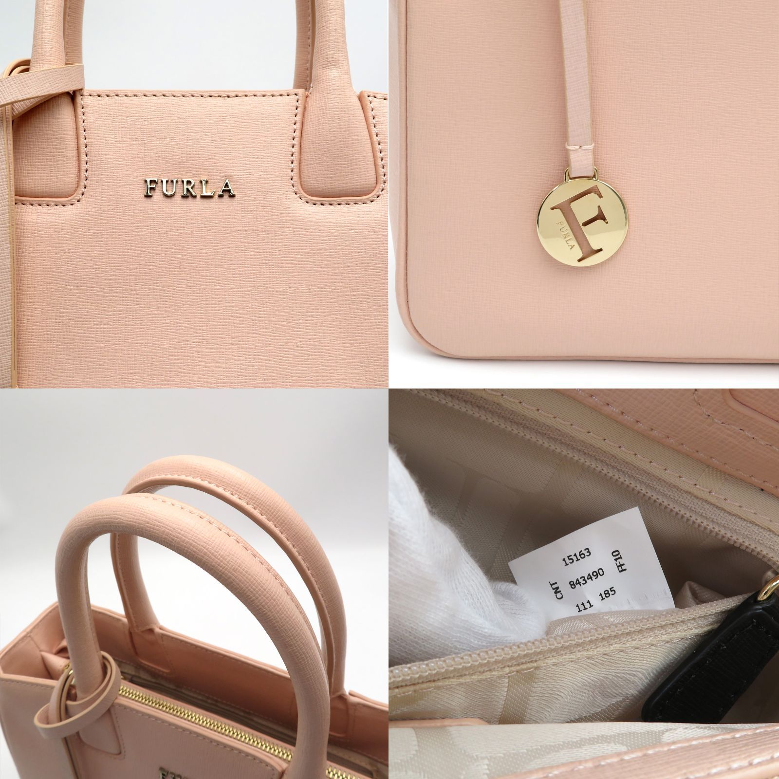 FULRA フルラ ハンドバッグ ショルダーバッグ 2way レザー ピンク