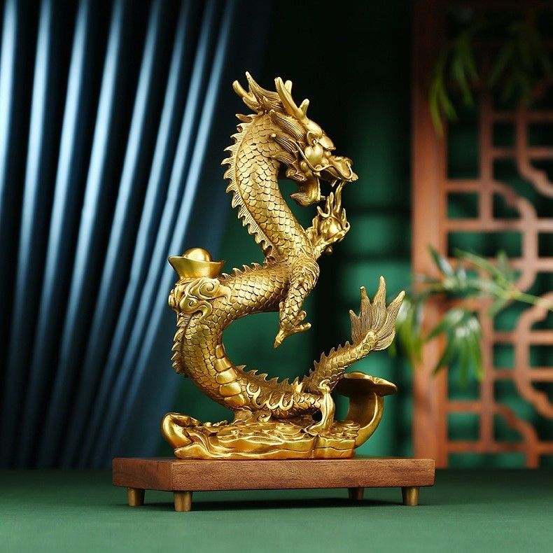 高岡銅器 龍の置物 瑞龍 大 美術工芸通販 送料無料 置物 オブジェ 龍