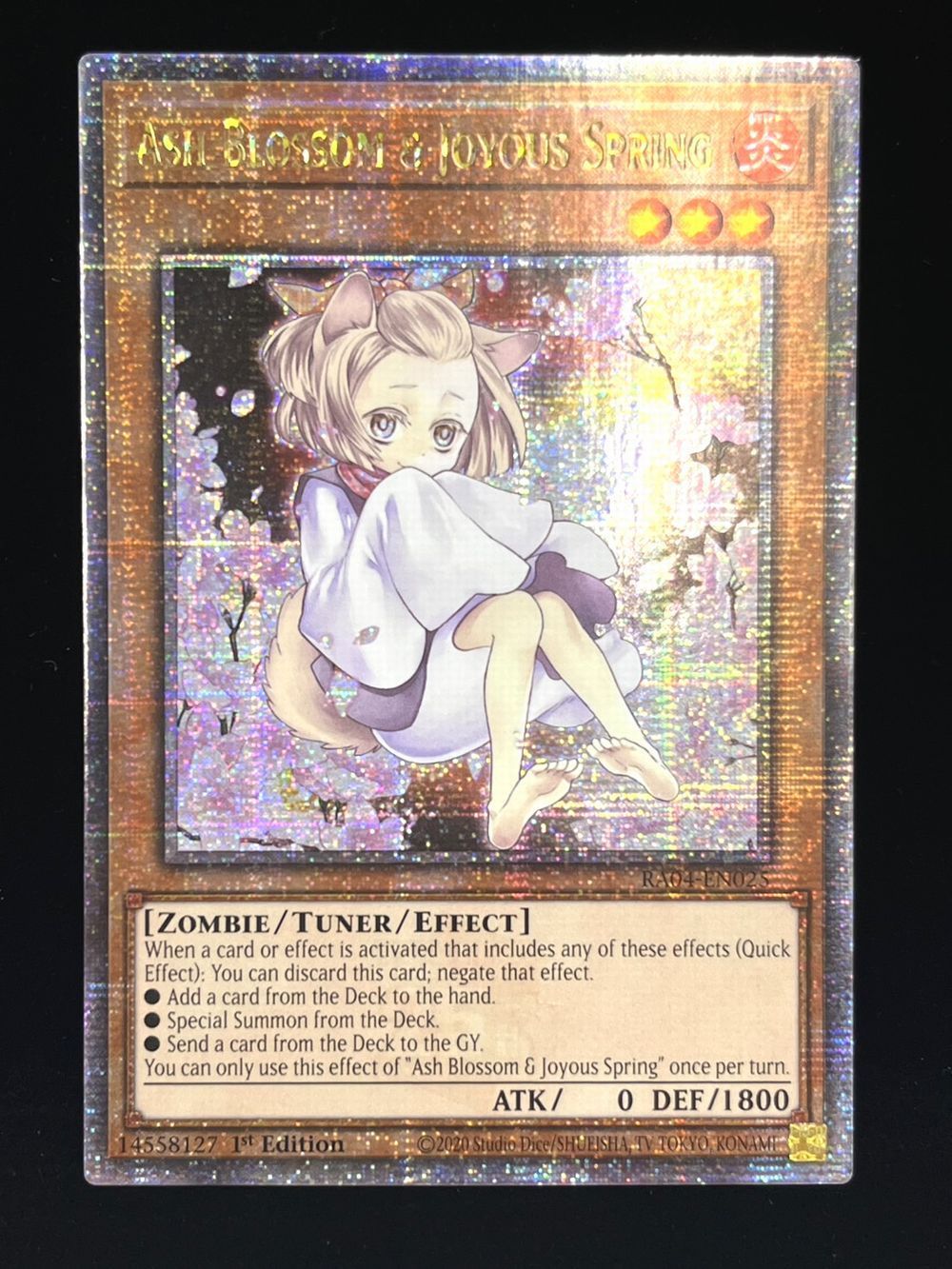 遊戯王 灰流うらら ハルウララ 20thシークレット 遊戯王 灰流うらら