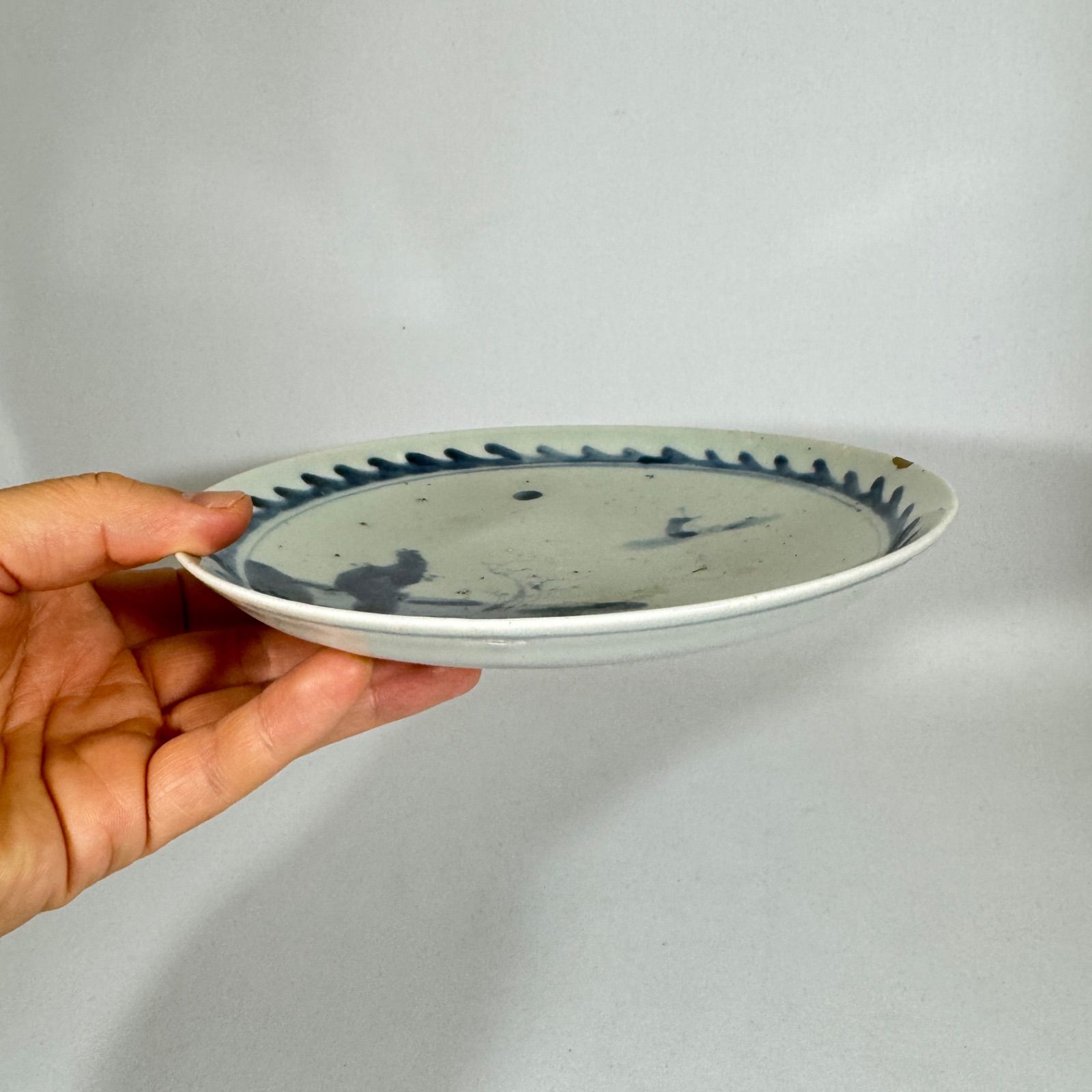 初期伊万里◇染付山水文皿◇古伊万里◇藍九谷◇有田焼◇江戸時代