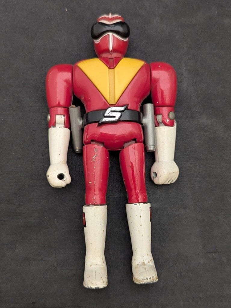 秘密戦隊ゴレンジャー 5体セット 超合金 当時物 ∽当時物 玩具 ｜アカ